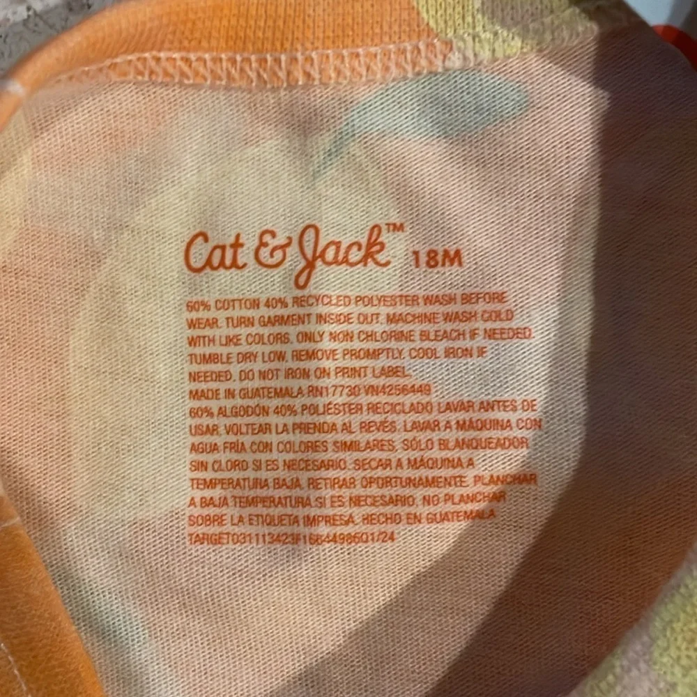 💕 Mix & Match 3 / $15 NWT Cat & Jack Girls Orange & Lemon Tank Top